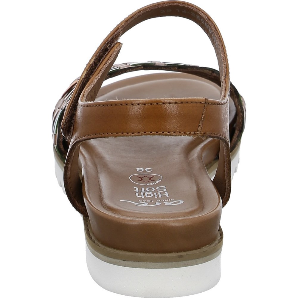 ARA Alicante cognac Sandaler Dame Brune | XK4985726