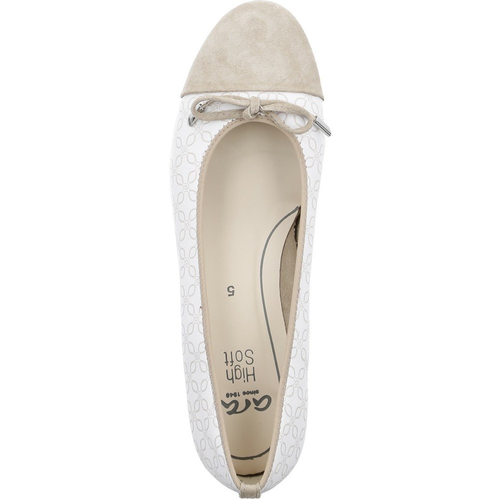 ARA Bari Ballerinasko Dame Beige | JA7540126