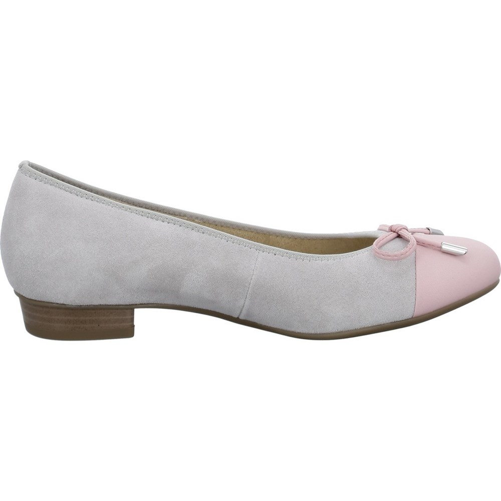 ARA Bari flamingo pebble Ballerinasko Dame Grå | AE8167243