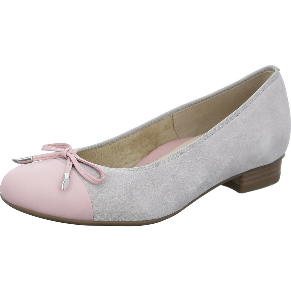 ARA Bari flamingo pebble Ballerinasko Dame Grå | AE8167243