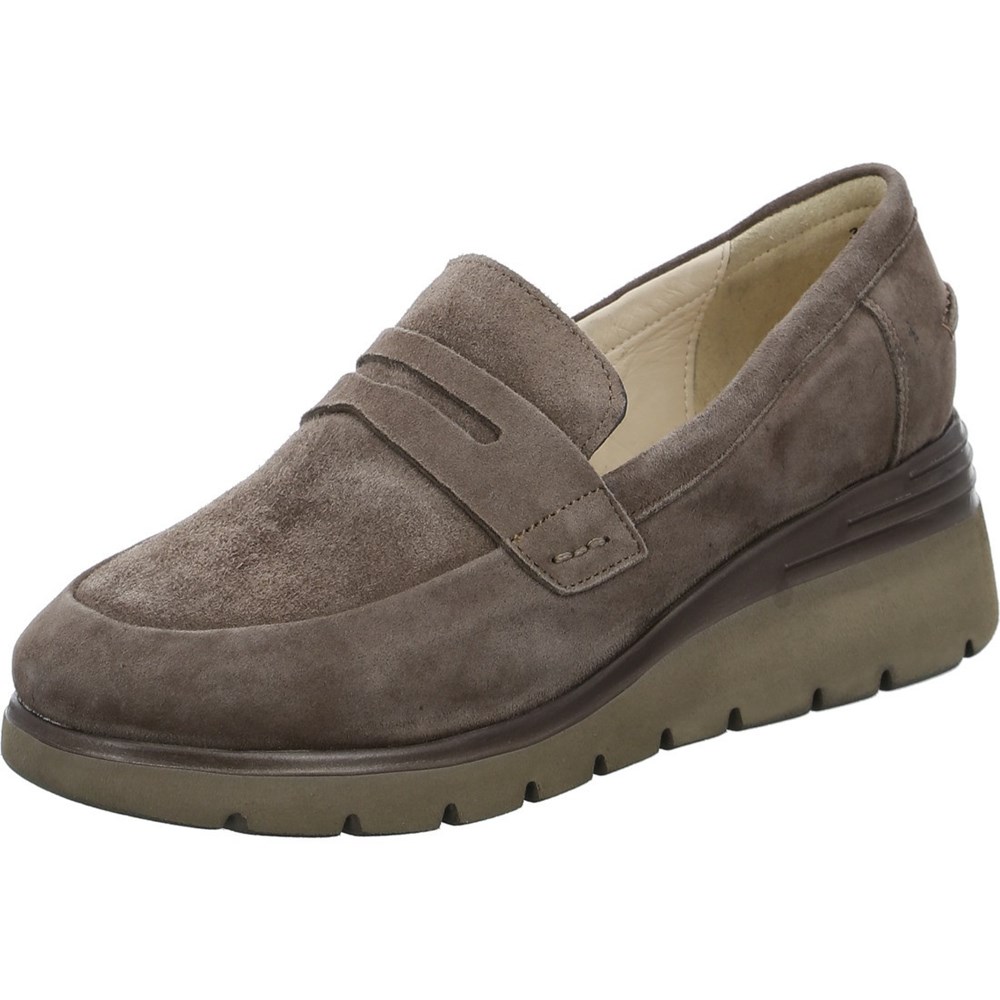 ARA Bari taiga Loafers Dame Grå | TC5204613