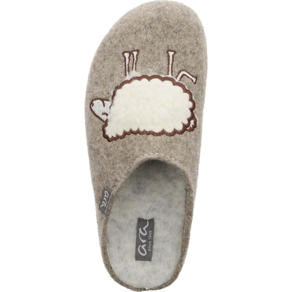 ARA Cosy Tøfler Dame Beige | RO7248169