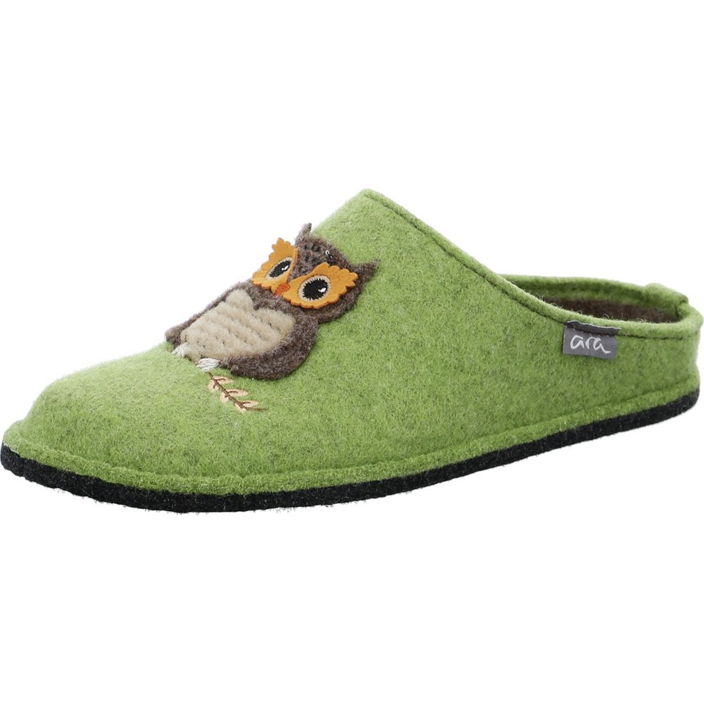 ARA Cosy Tøfler Dame Grønn | VQ9035486