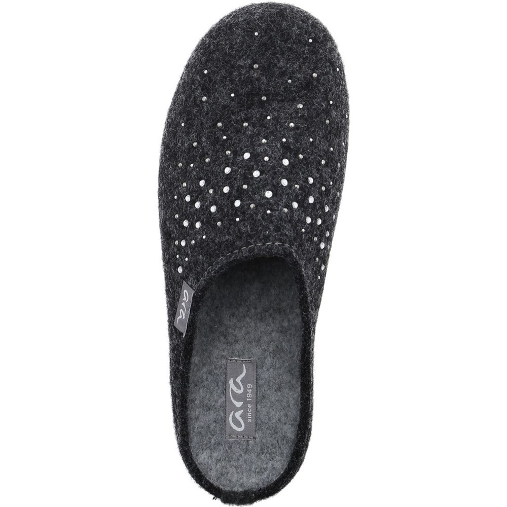 ARA Cosy anthracite Tøfler Dame Grå | DS4632807