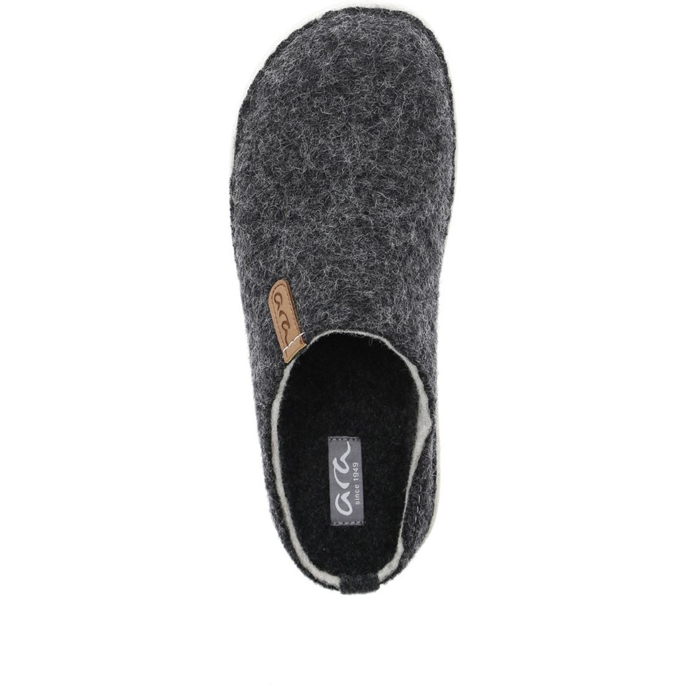 ARA Cosy anthracite Tøfler Dame Grå | LO5187236