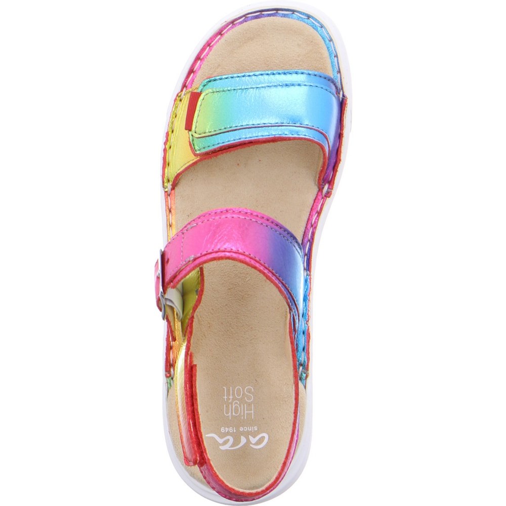 ARA Courtyard rainbow Sandaler Dame Brune | YR6384957