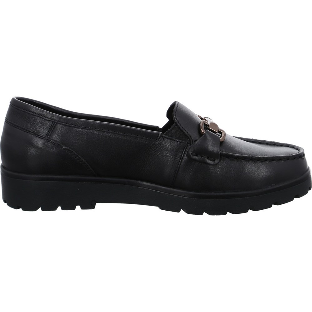 ARA Dallas Loafers Dame Svarte | DK9473608