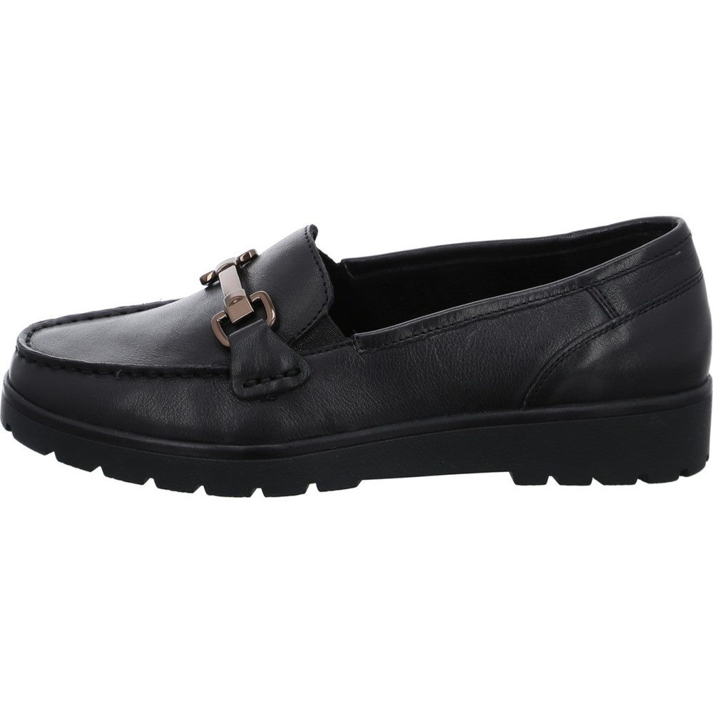 ARA Dallas Loafers Dame Svarte | DK9473608