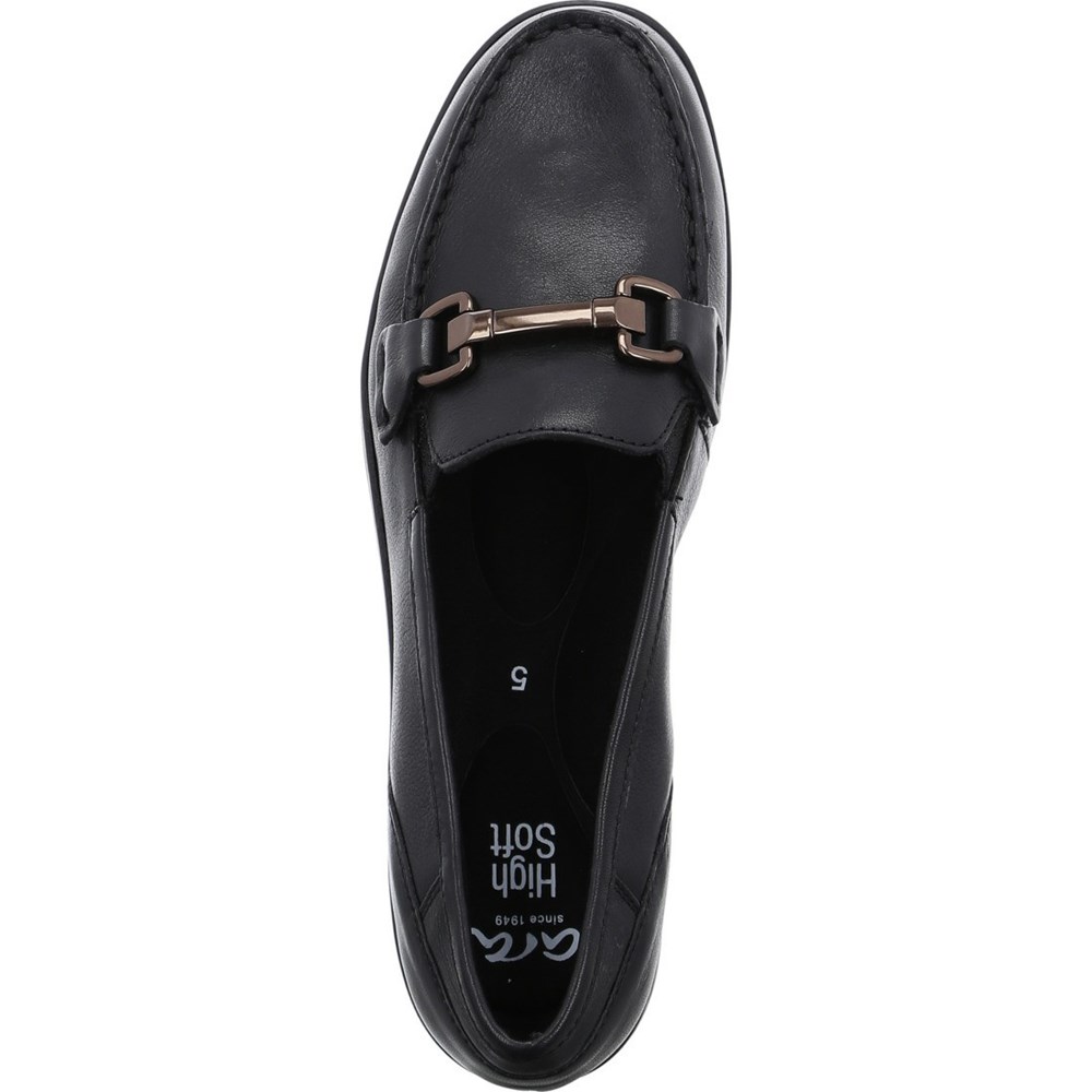 ARA Dallas Loafers Dame Svarte | DK9473608