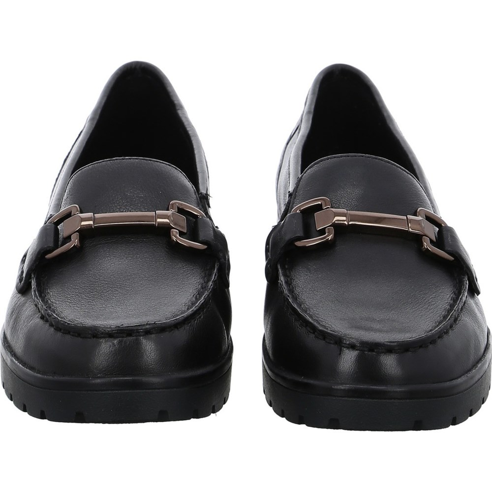 ARA Dallas Loafers Dame Svarte | DK9473608