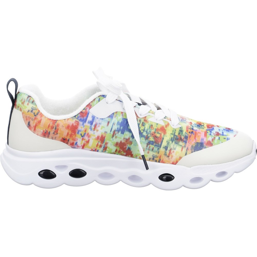 ARA Energystep Racer rainbow Snøresko Dame Hvite | WQ4712053