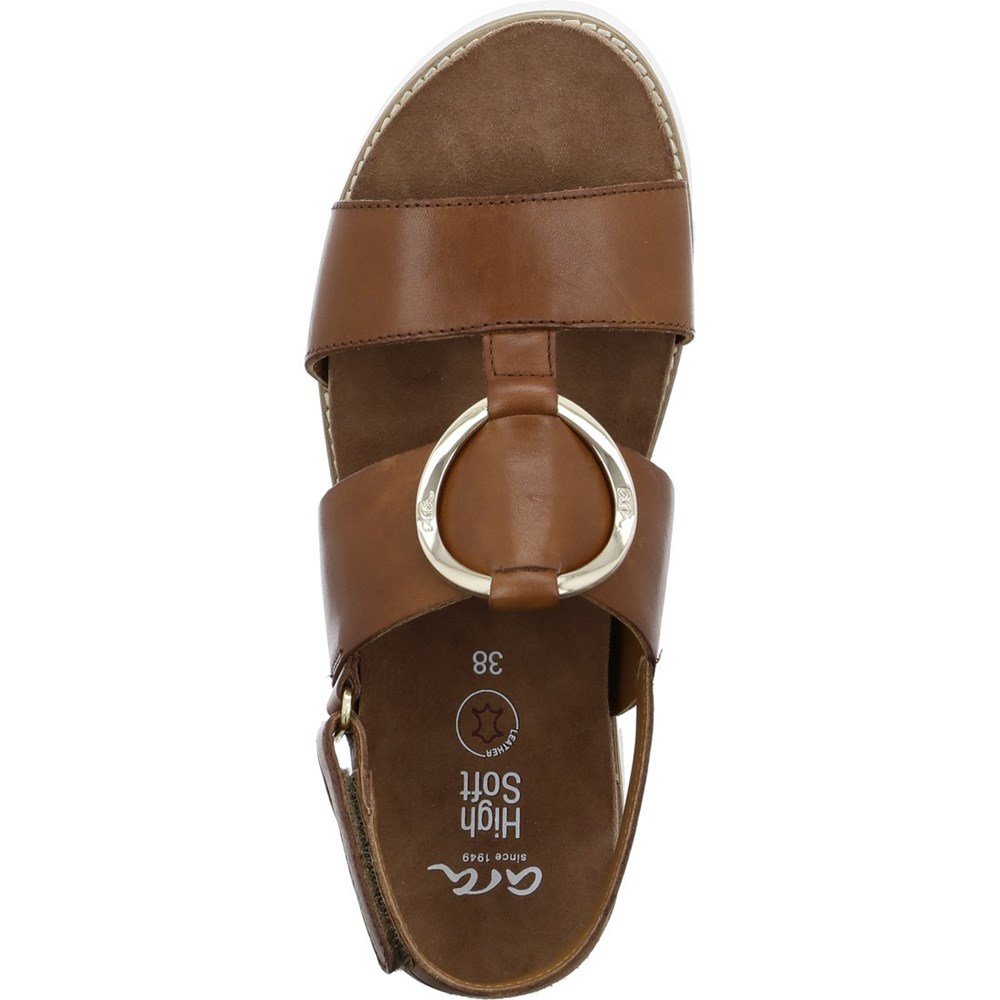 ARA Florenz cognac Sandaler Dame Brune | FV9417068