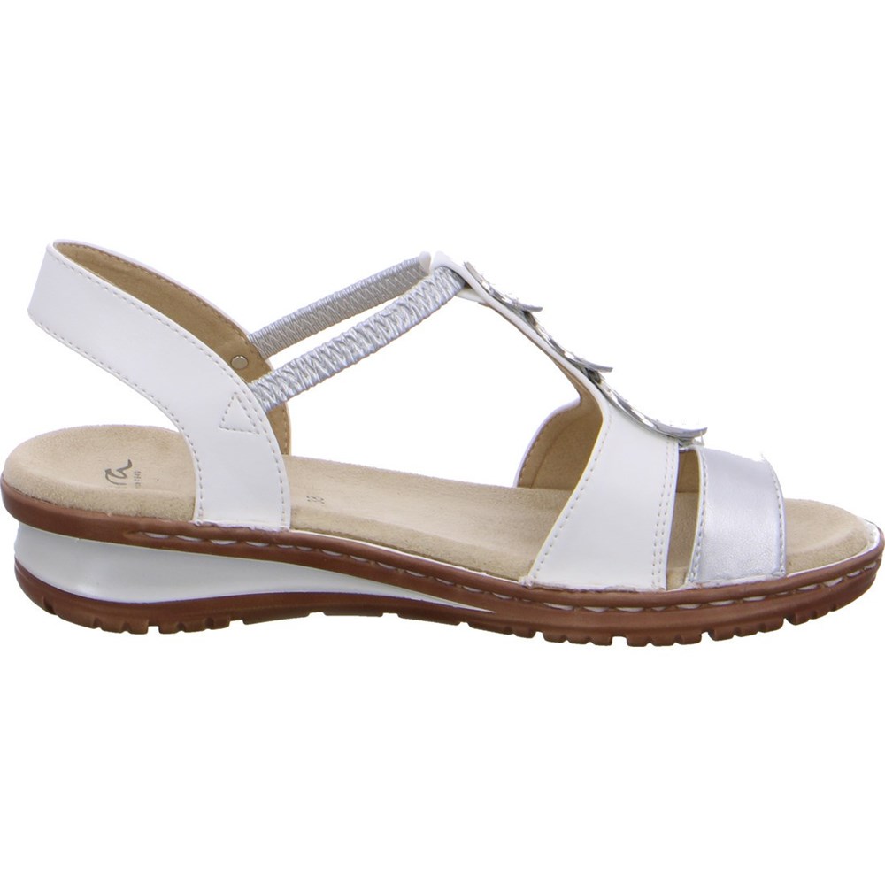 ARA Hawaii argento Sandaler Dame Hvite | HI6730419