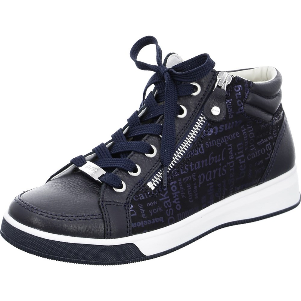 ARA High top Rom Ankelstøvletter Dame Blå | HE6830725