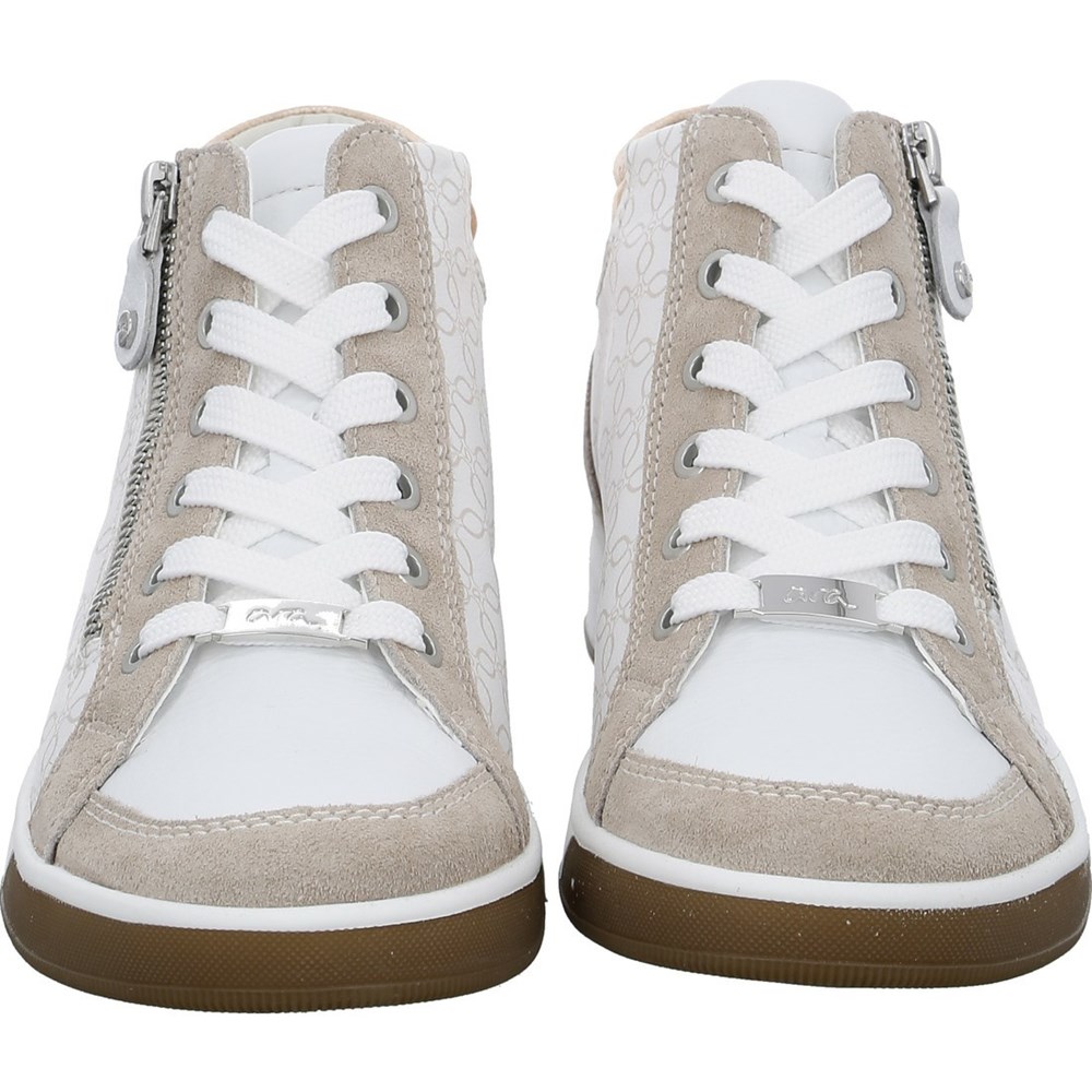 ARA High top Rom Ankelstøvletter Dame Hvite | OL1640378