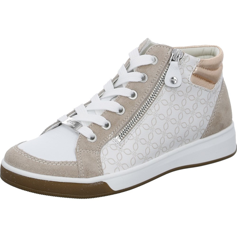 ARA High top Rom Ankelstøvletter Dame Hvite | OL1640378