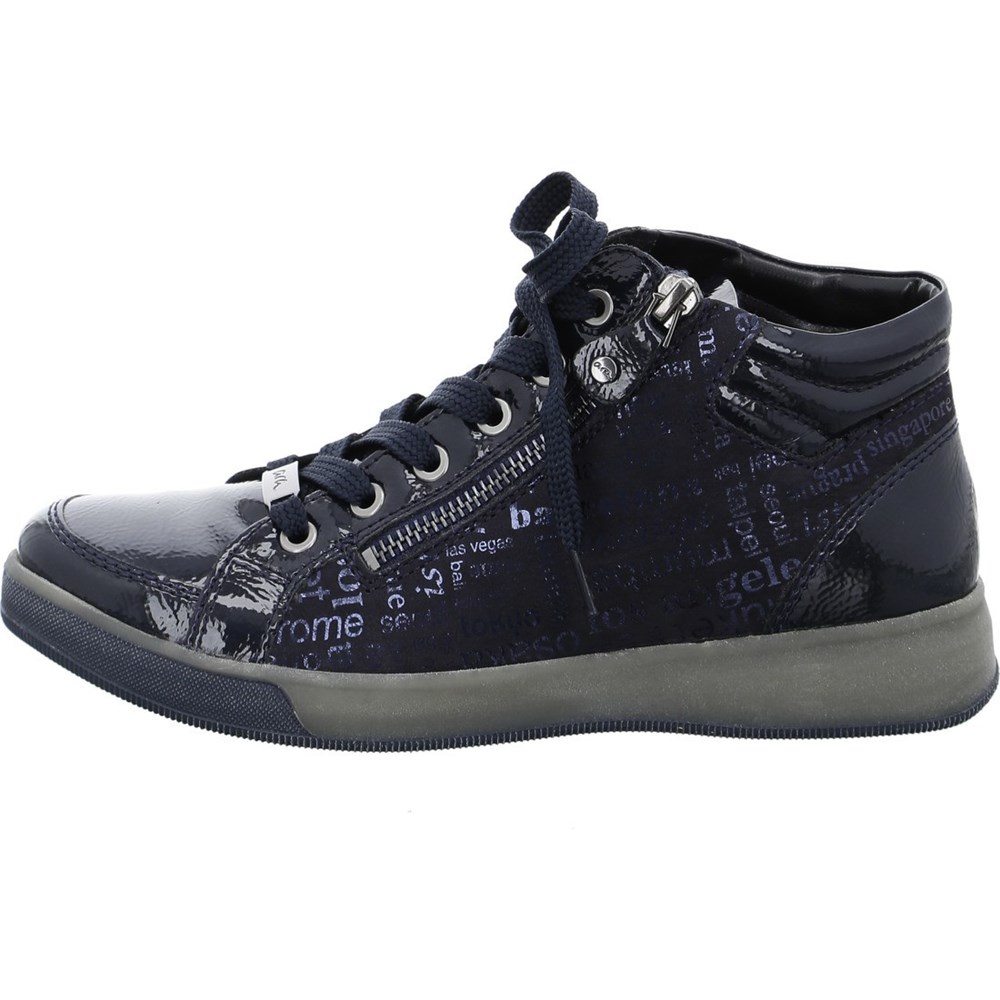 ARA High top Rom Snøresko Dame Blå | EV0548276