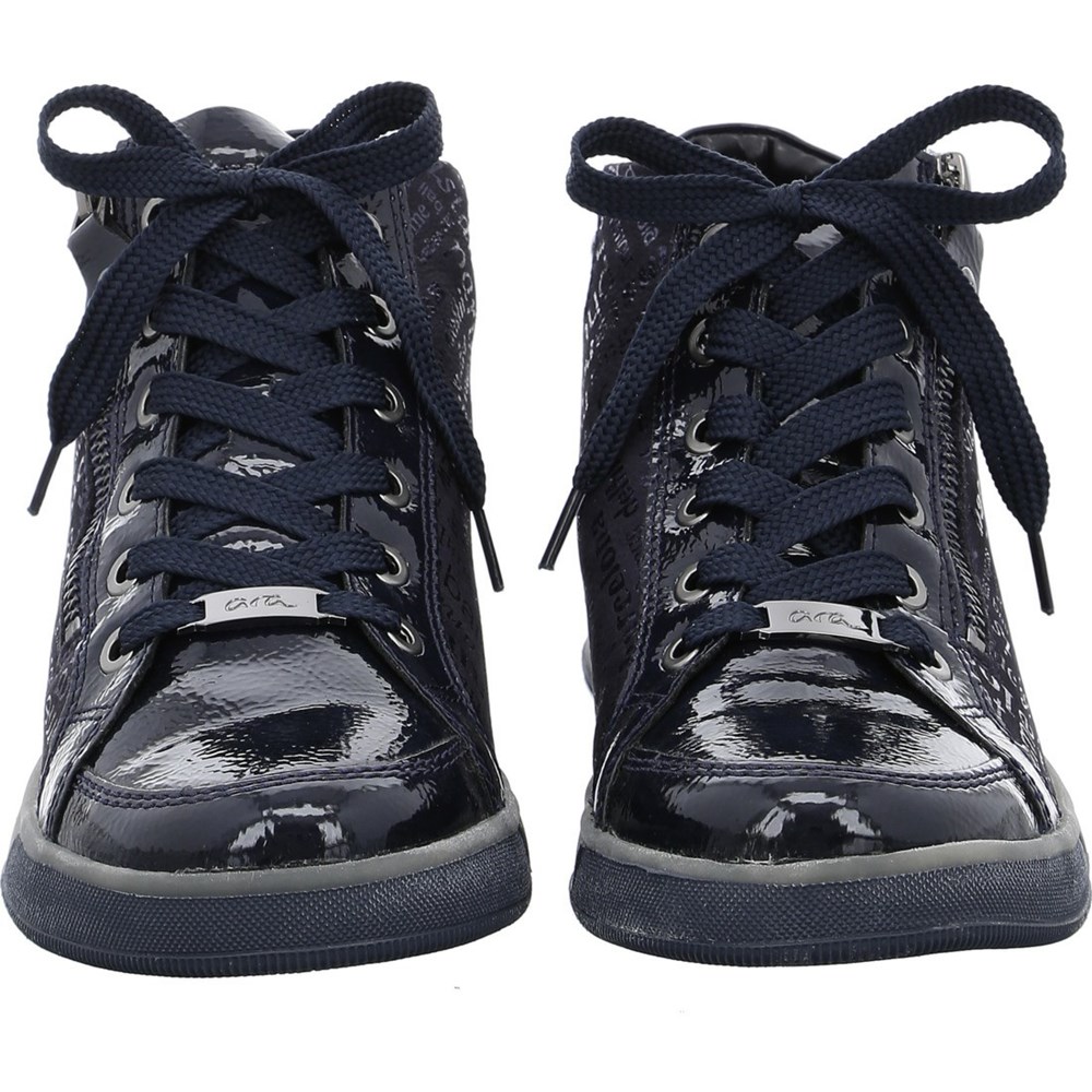 ARA High top Rom Snøresko Dame Blå | EV0548276