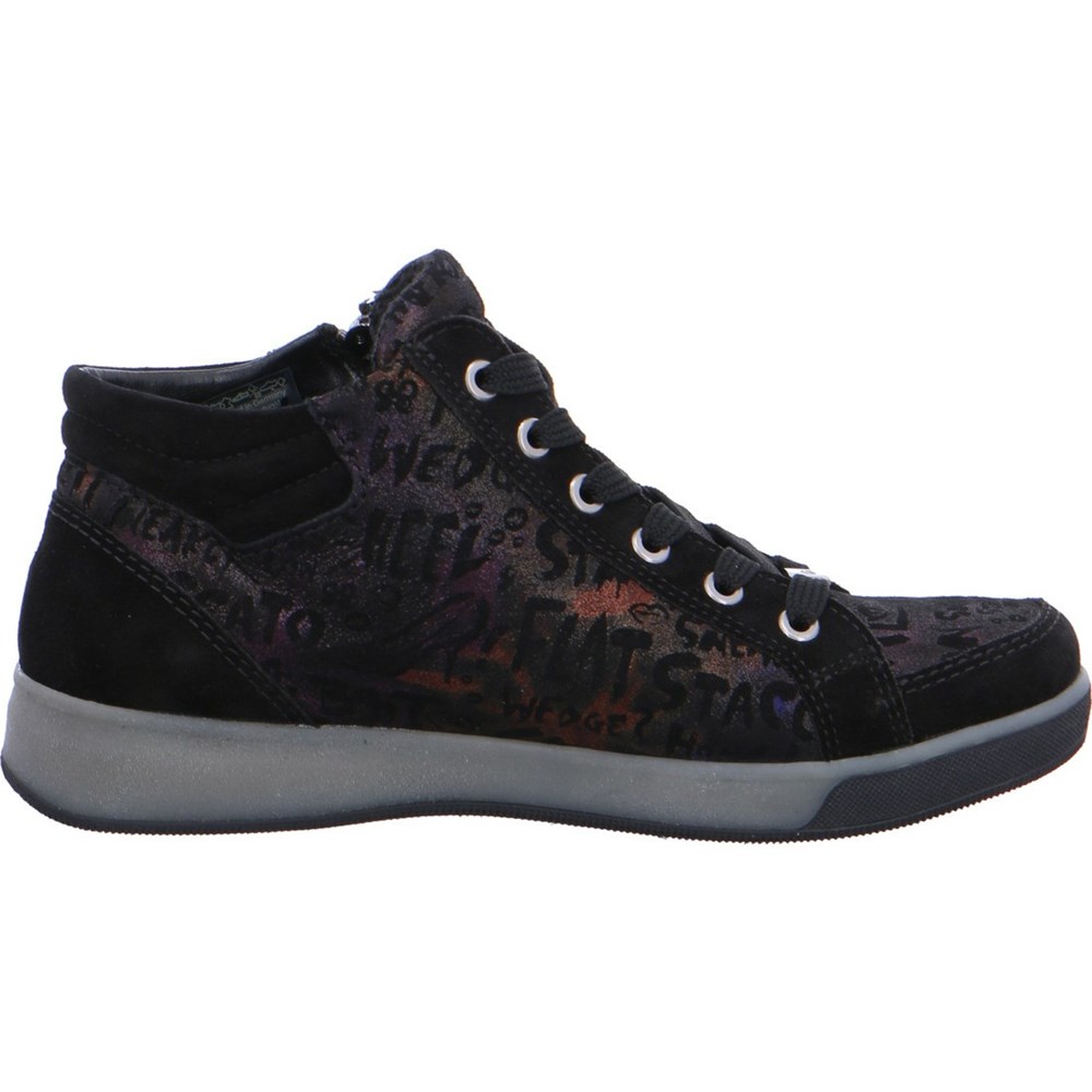 ARA High top Rom Snøresko Dame Svarte | SL0723498