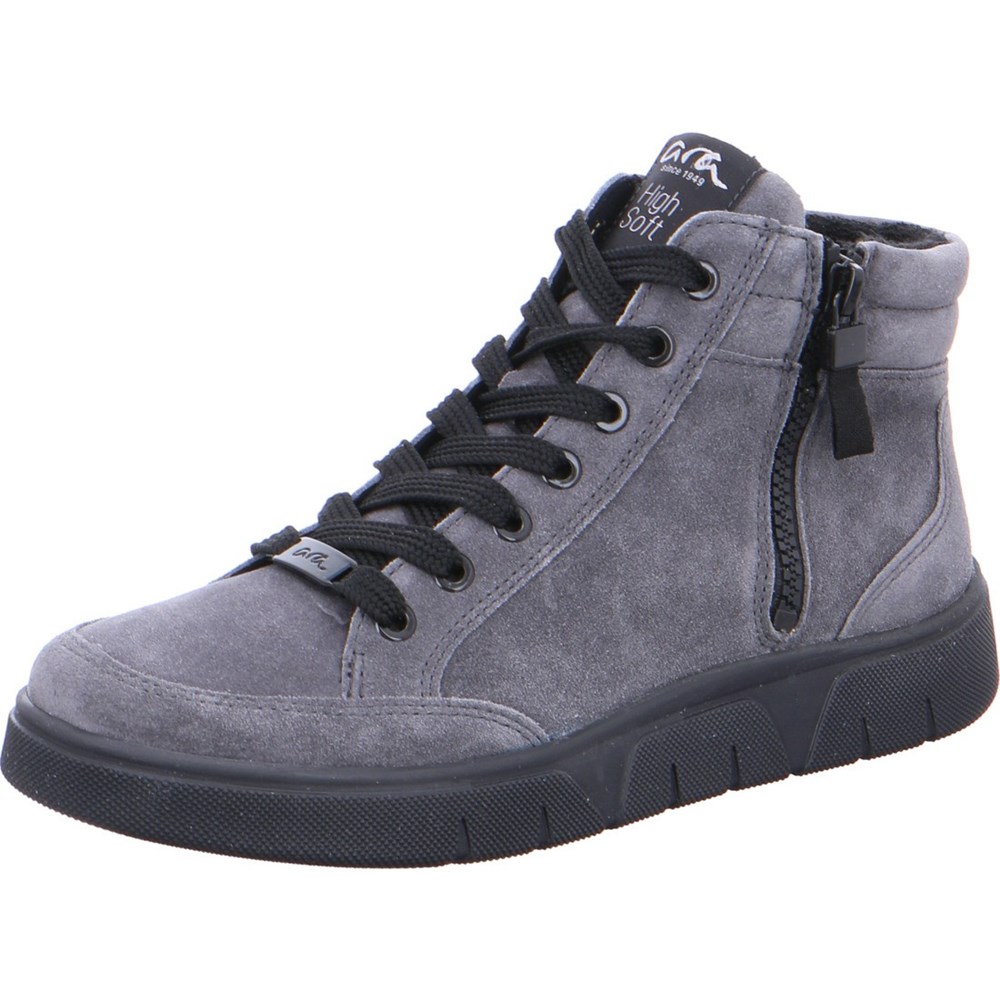 ARA High top Rom-Sports graphit Ankelstøvletter Dame Grå | DB6178295