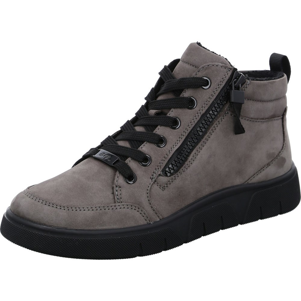 ARA High top Rom-Sports street Snøresko Dame Grå | OS9836740