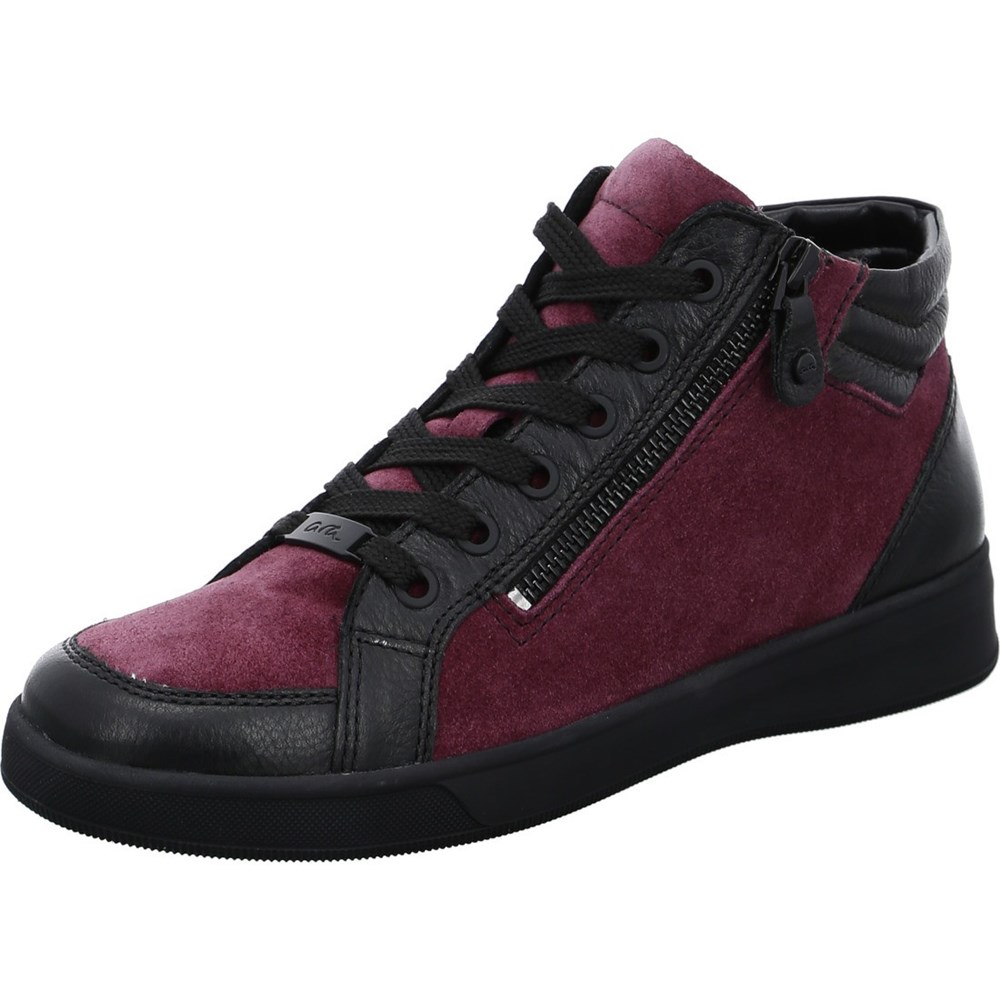 ARA High top Rom berry Joggesko Dame Rød | AM4938617