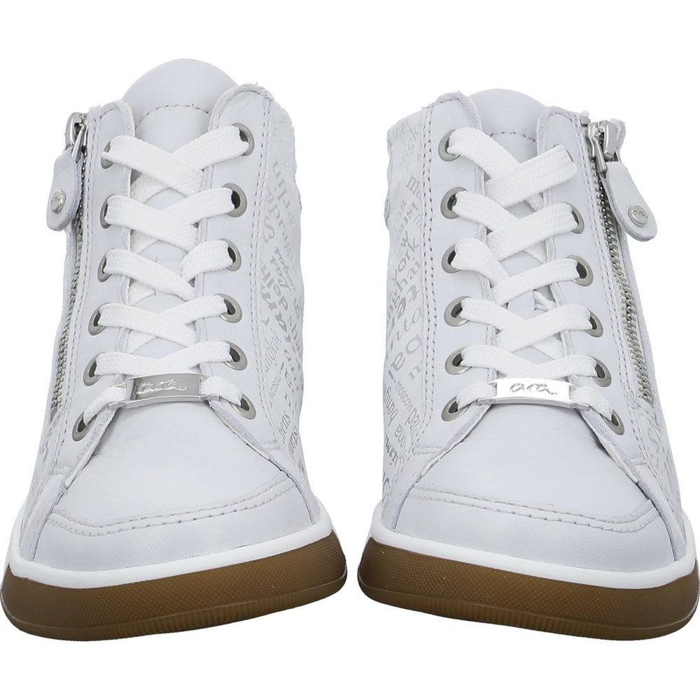 ARA High top Rom nebbia Ankelstøvletter Dame Hvite | CI3621975