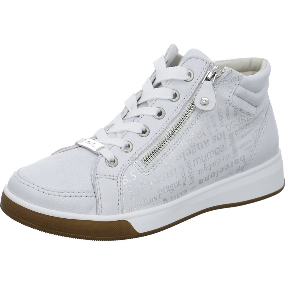 ARA High top Rom nebbia Ankelstøvletter Dame Hvite | CI3621975