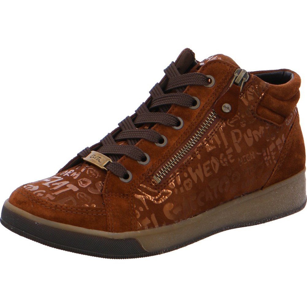 ARA High top Rom nuts Joggesko Dame Brune | BA8103549