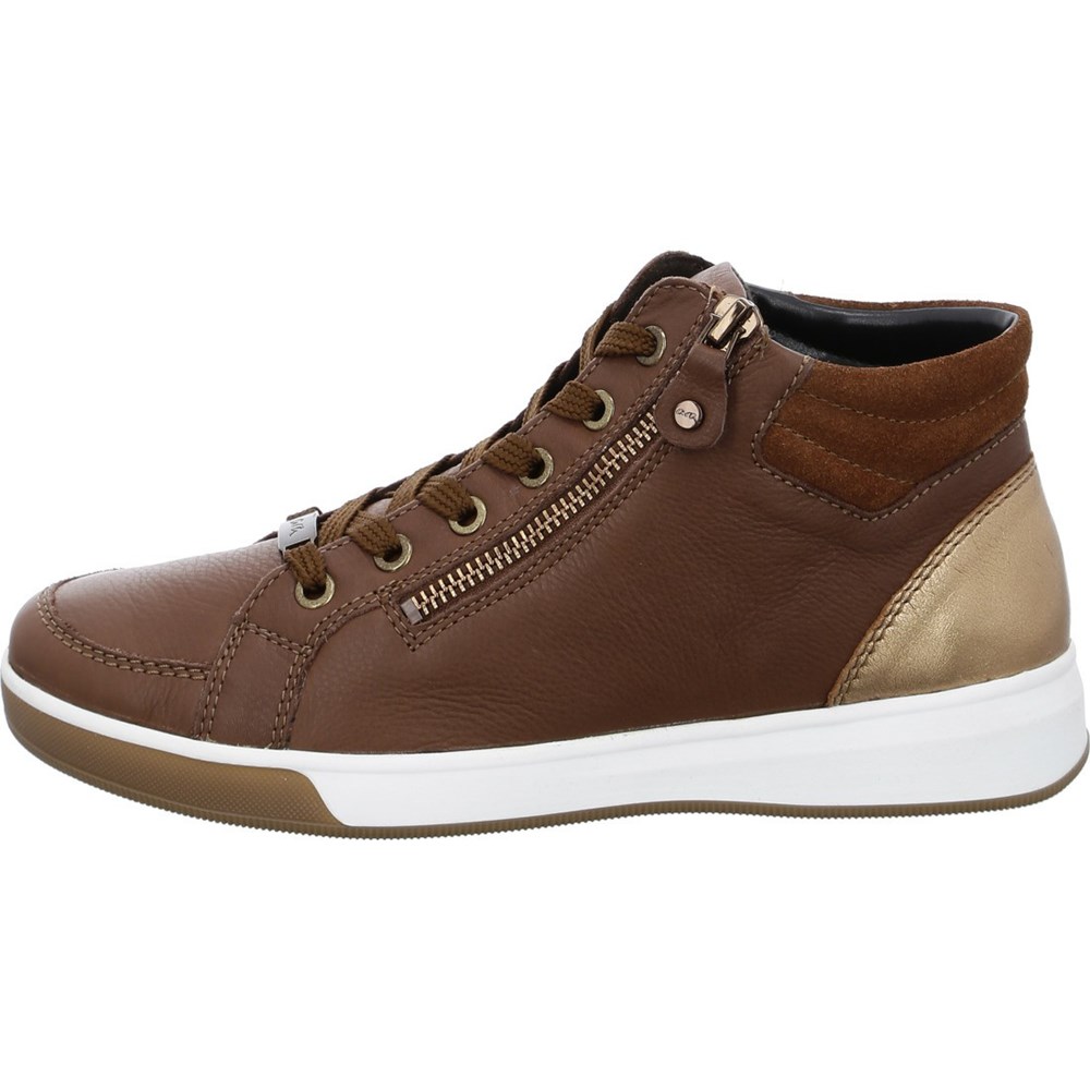 ARA High top Rom nuts whisky Joggesko Dame Brune | UX5102763