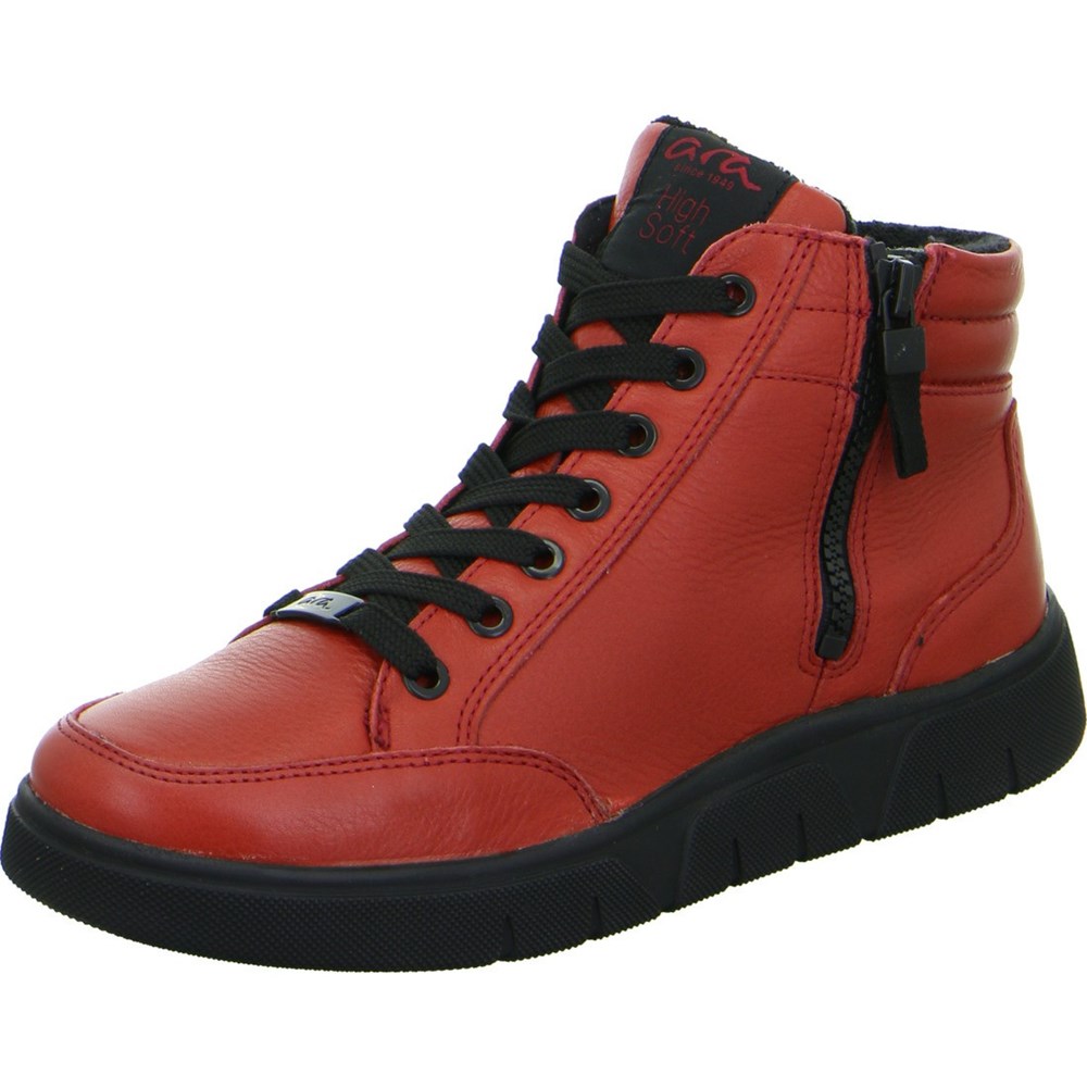 ARA High top Rom rubin Joggesko Dame Rød | SJ8546739