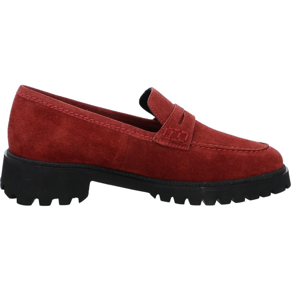 ARA Kent chili Loafers Dame Rød | JM4627301