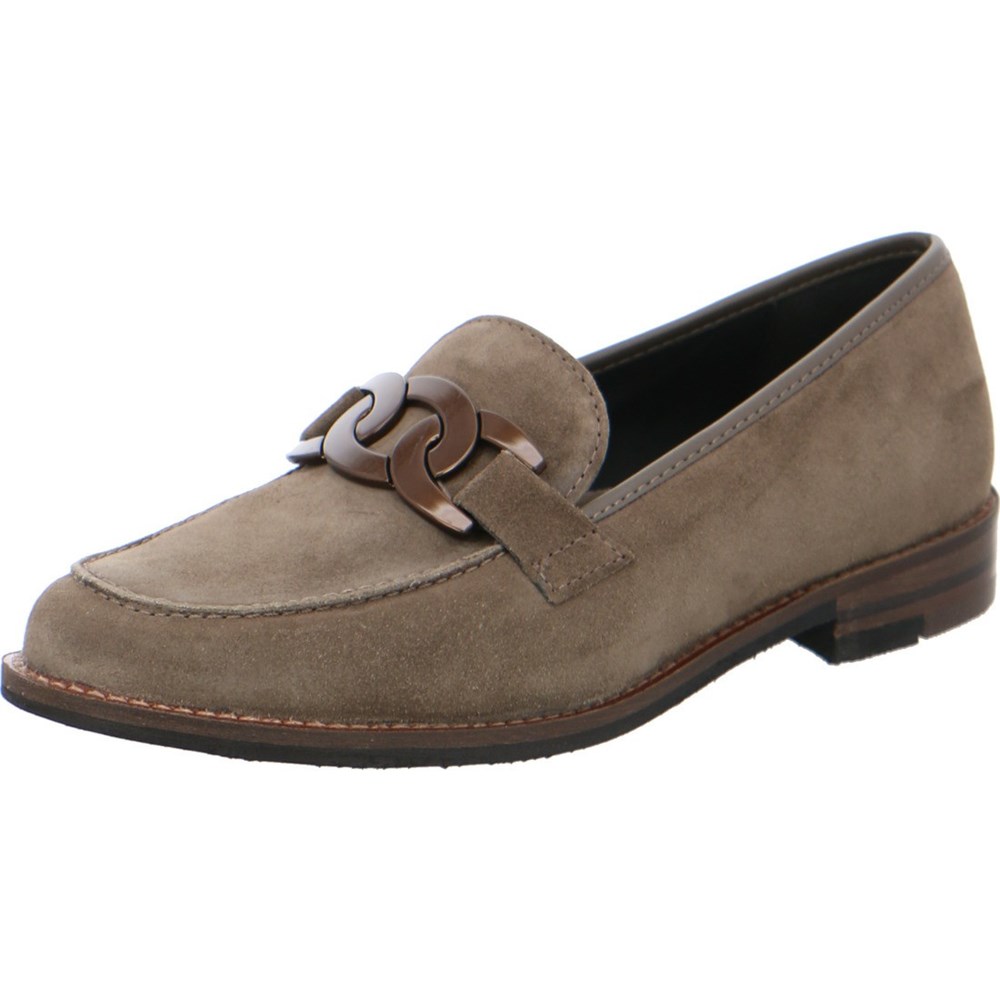 ARA Kent taiga Loafers Dame Grå | NL4826397