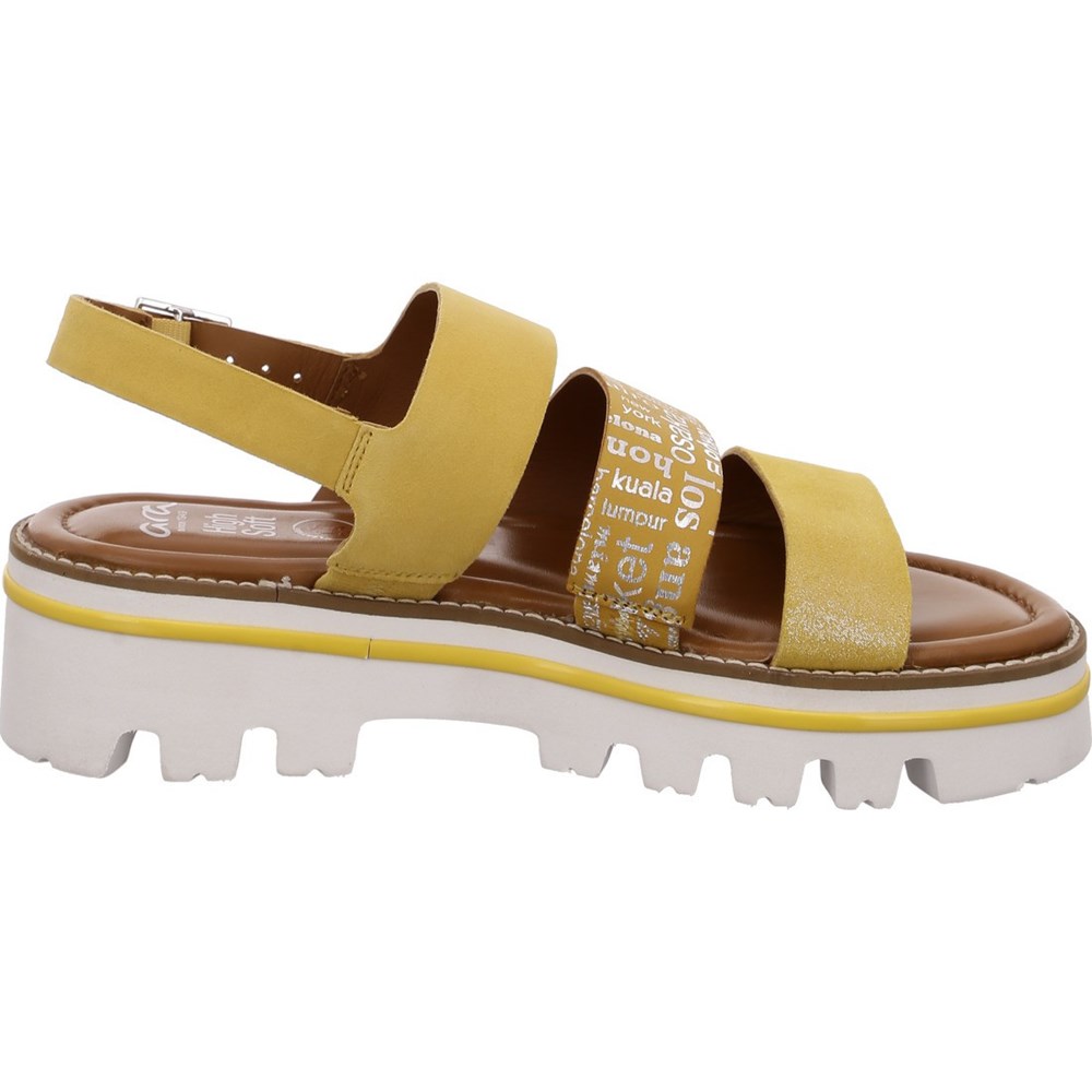 ARA Kopenhagen sole Sandaler Dame Gul | RW5340197