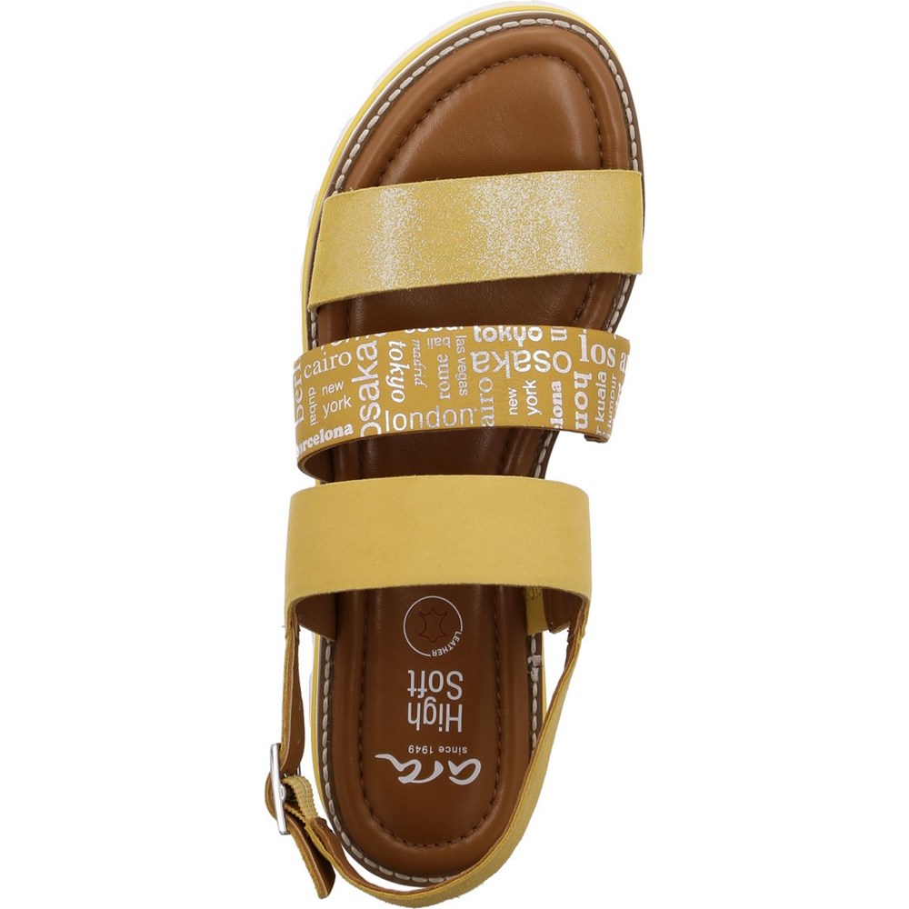 ARA Kopenhagen sole Sandaler Dame Gul | RW5340197