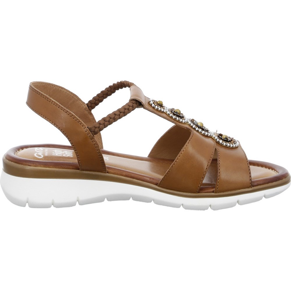 ARA Kreta cognac Sandaler Dame Brune | EG4873562