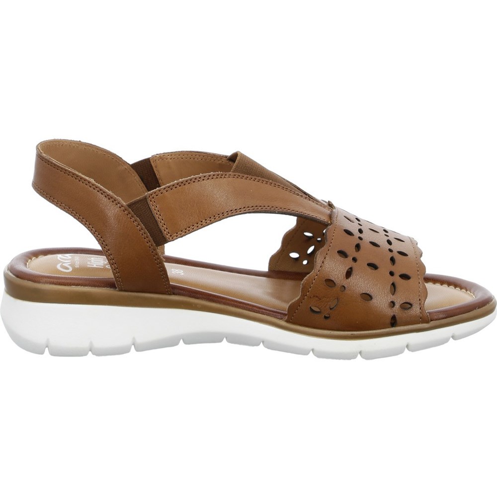 ARA Kreta cognac Sandaler Dame Brune | FK4725981