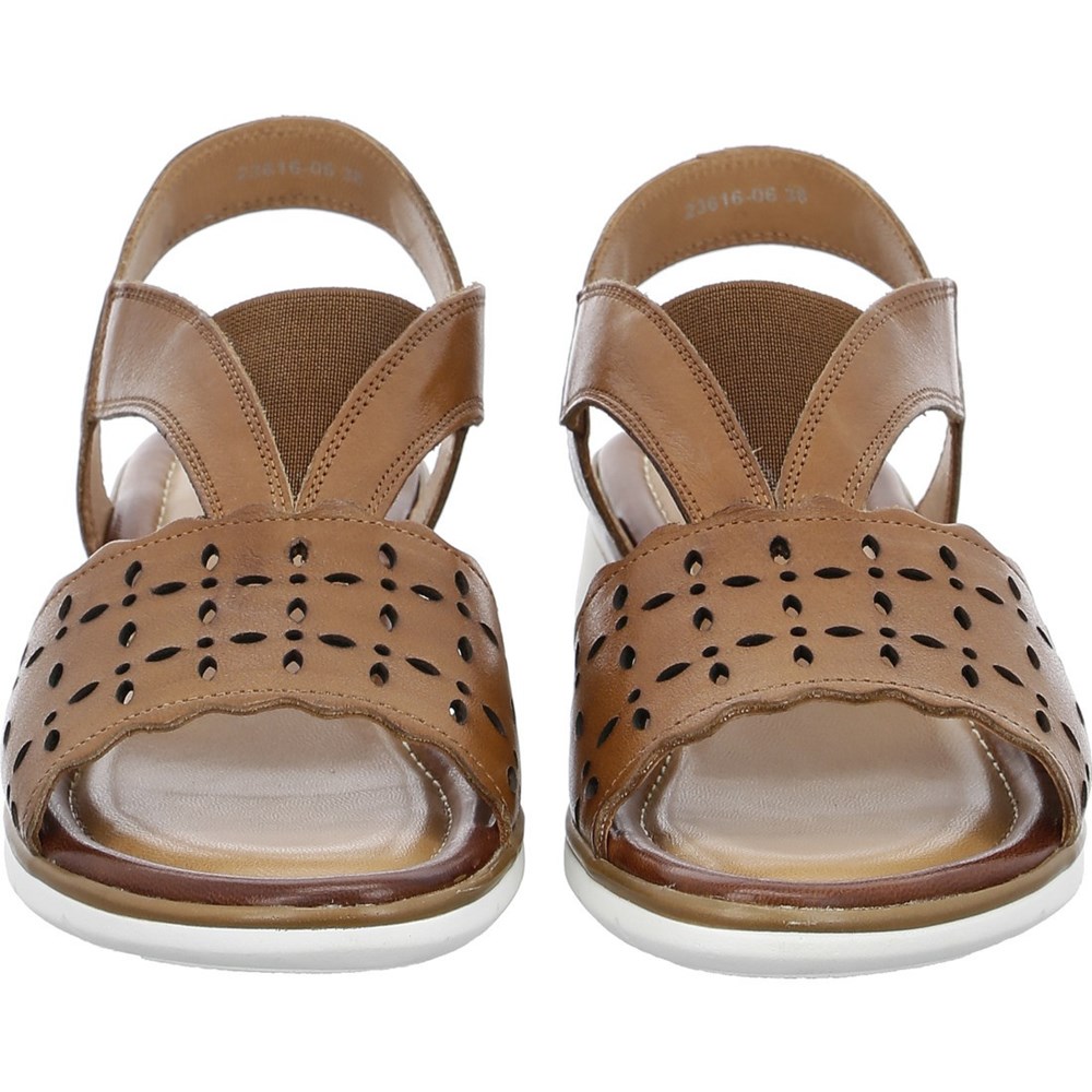 ARA Kreta cognac Sandaler Dame Brune | FK4725981