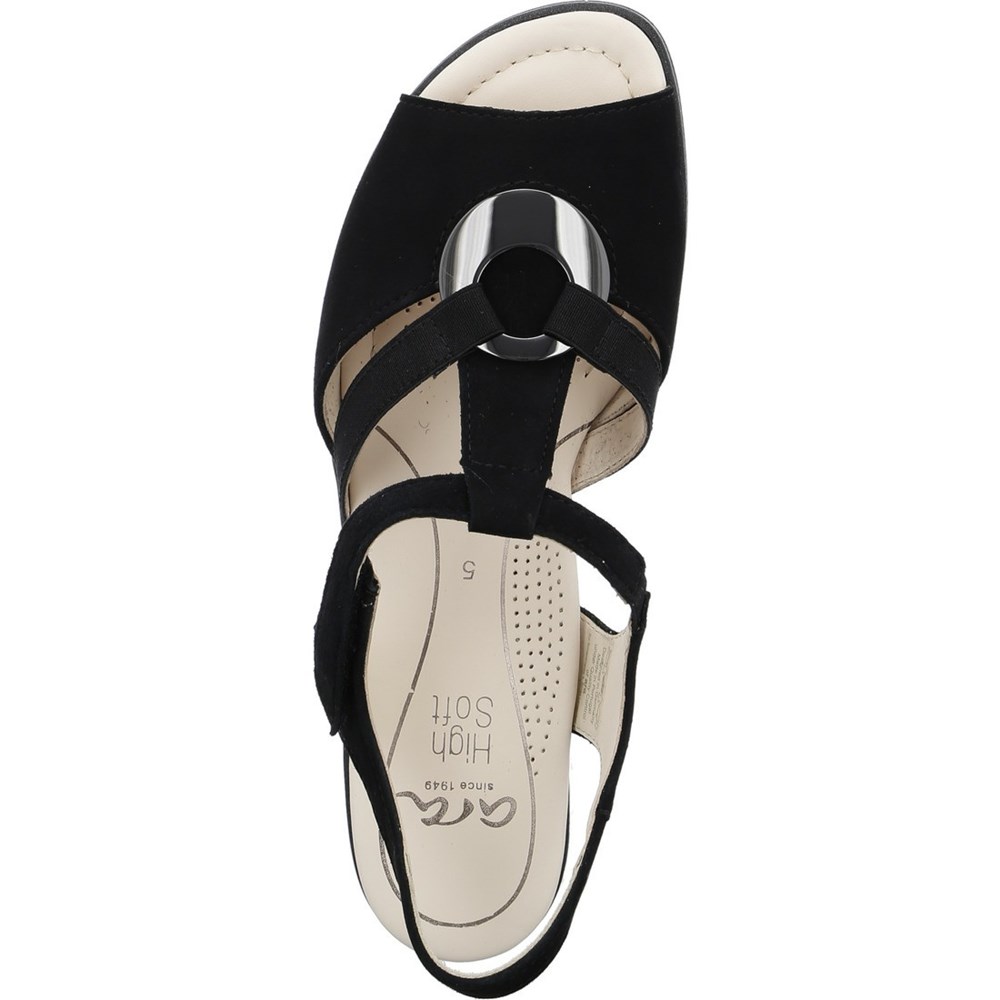 ARA Lugano Sandaler Dame Svarte | PW5729683