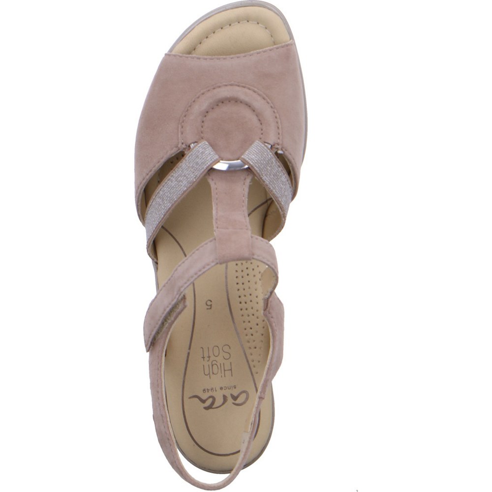 ARA Lugano taupe Sandaler Dame Beige | KL0624753