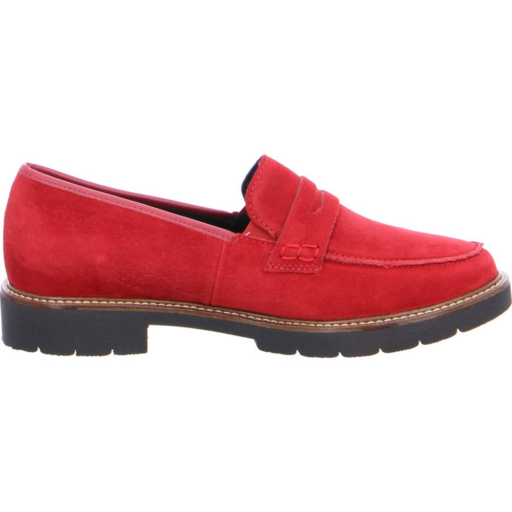 ARA Manchester Loafers Dame Rød | HR6095872