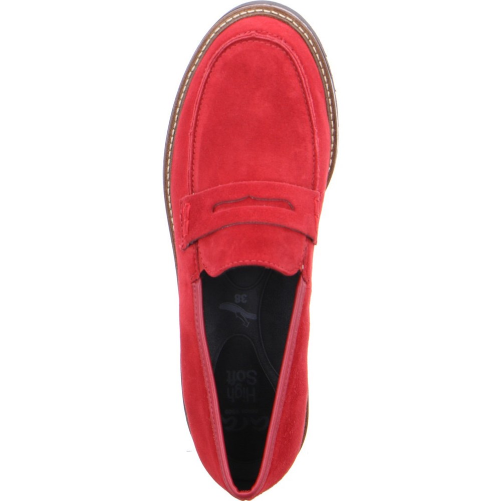 ARA Manchester Loafers Dame Rød | HR6095872