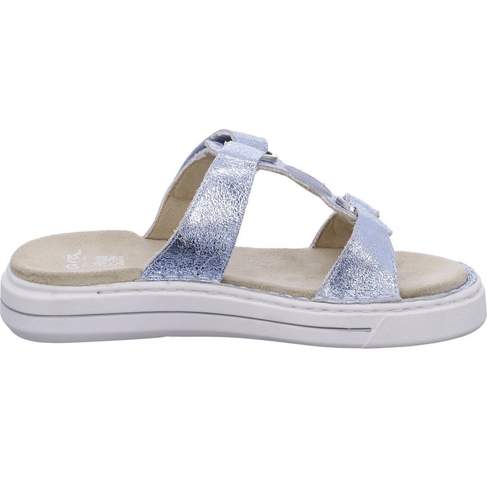 ARA Mules Courtyard aqua Mules Sko Dame Blå | ZX3786954