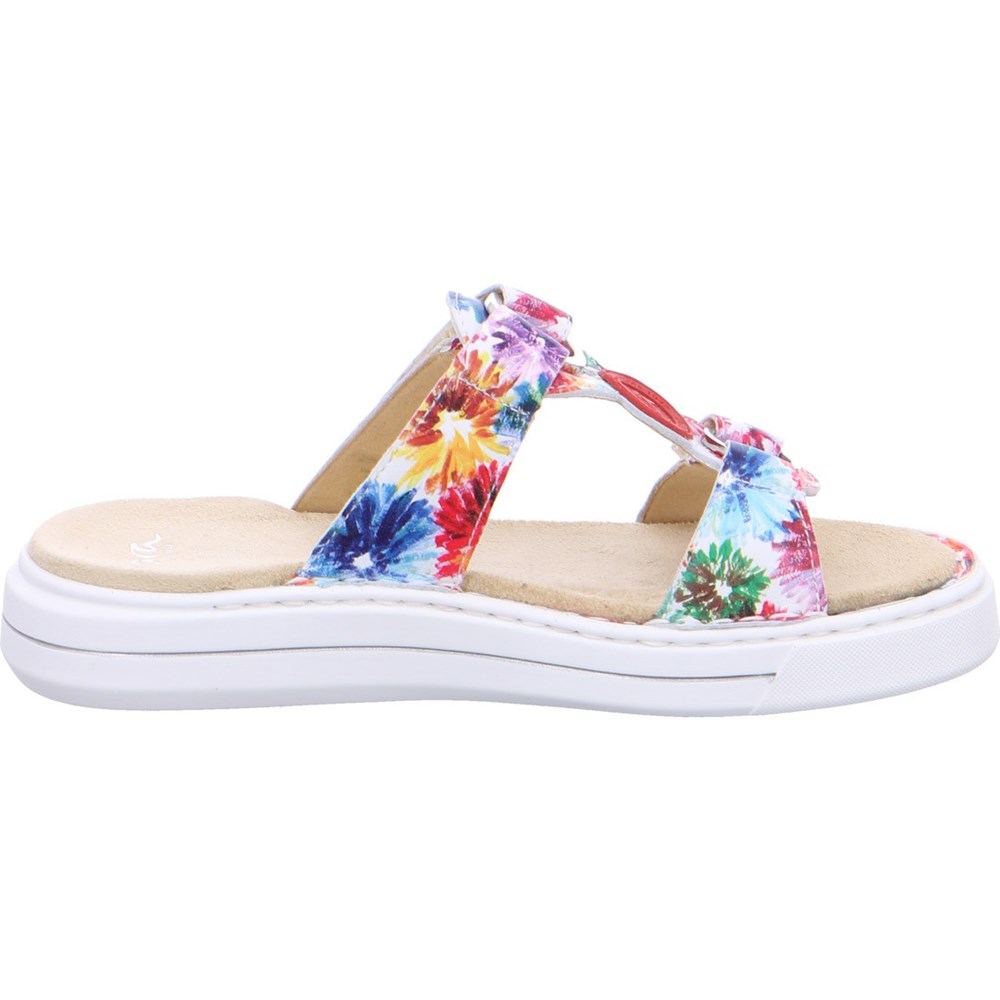 ARA Mules Courtyard multi Mules Sko Dame Hvite | RP2504169