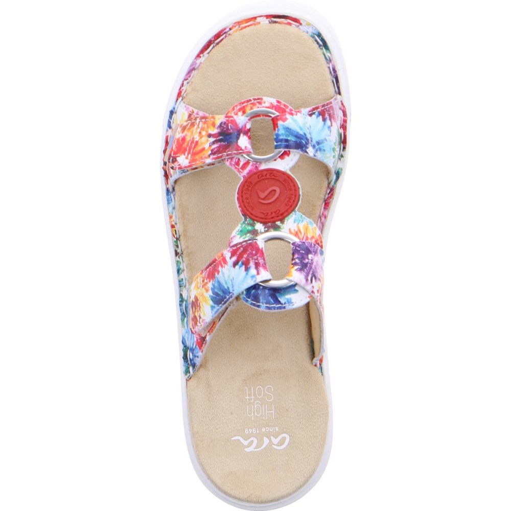 ARA Mules Courtyard multi Mules Sko Dame Hvite | RP2504169