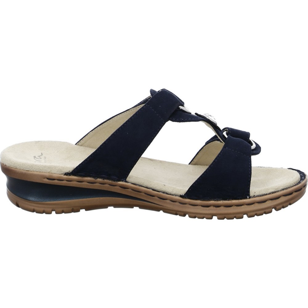 ARA Mules Hawaii Mules Sko Dame Blå | LU8073465