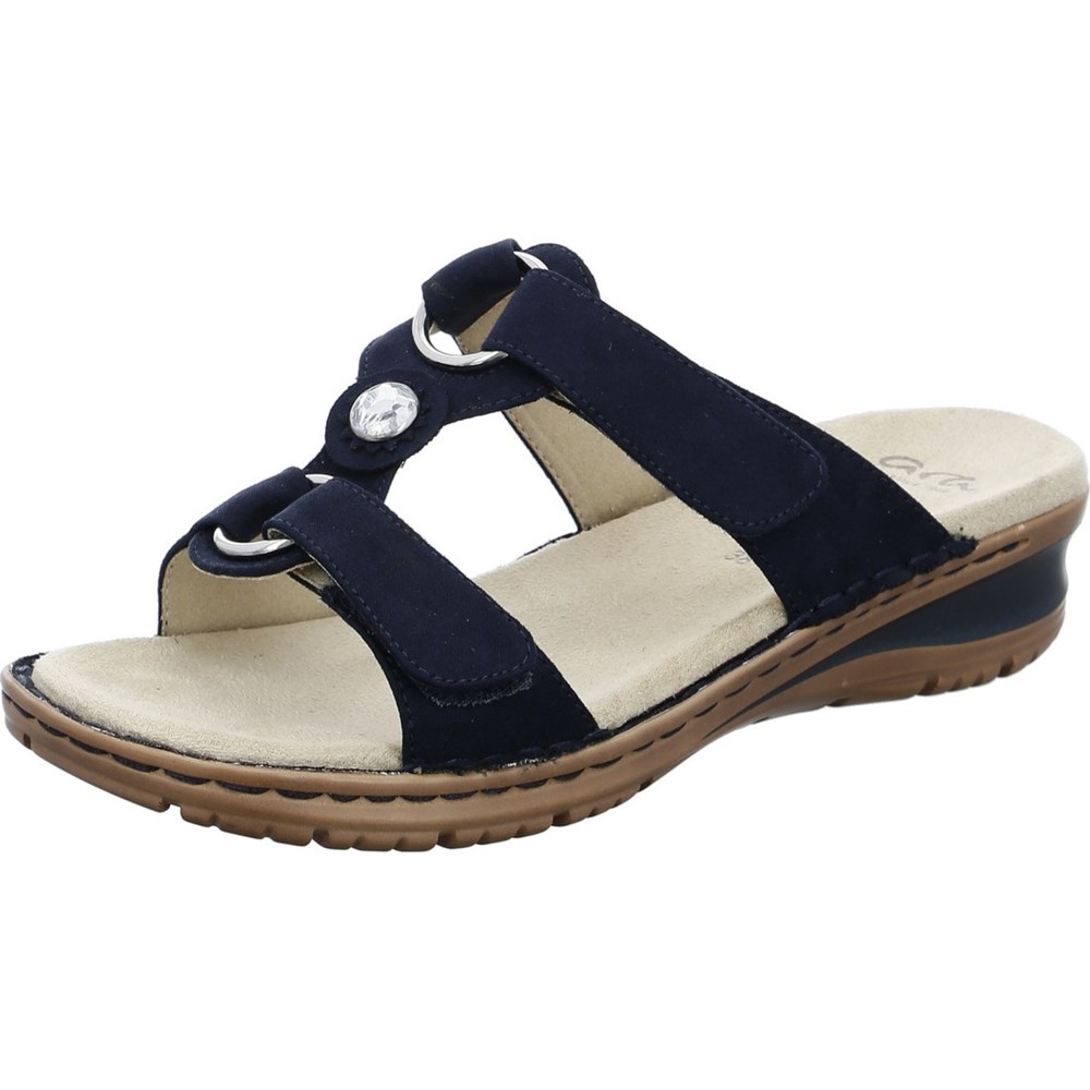 ARA Mules Hawaii Mules Sko Dame Blå | LU8073465