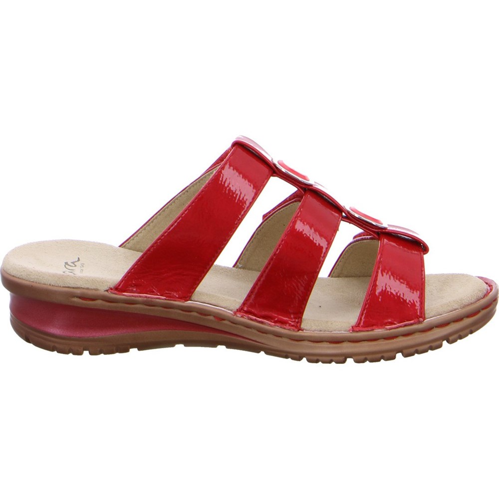 ARA Mules Hawaii Mules Sko Dame Rød | YP8976103