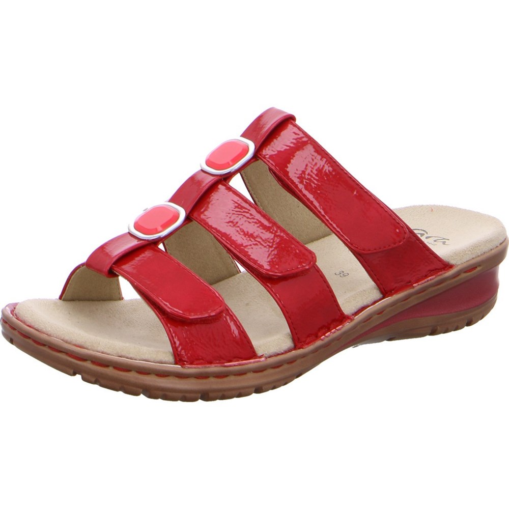 ARA Mules Hawaii Mules Sko Dame Rød | YP8976103