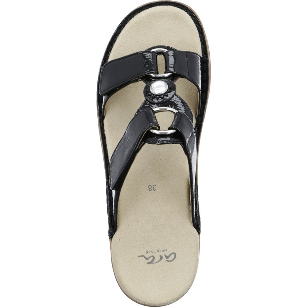 ARA Mules Hawaii Mules Sko Dame Svarte | OA0915248